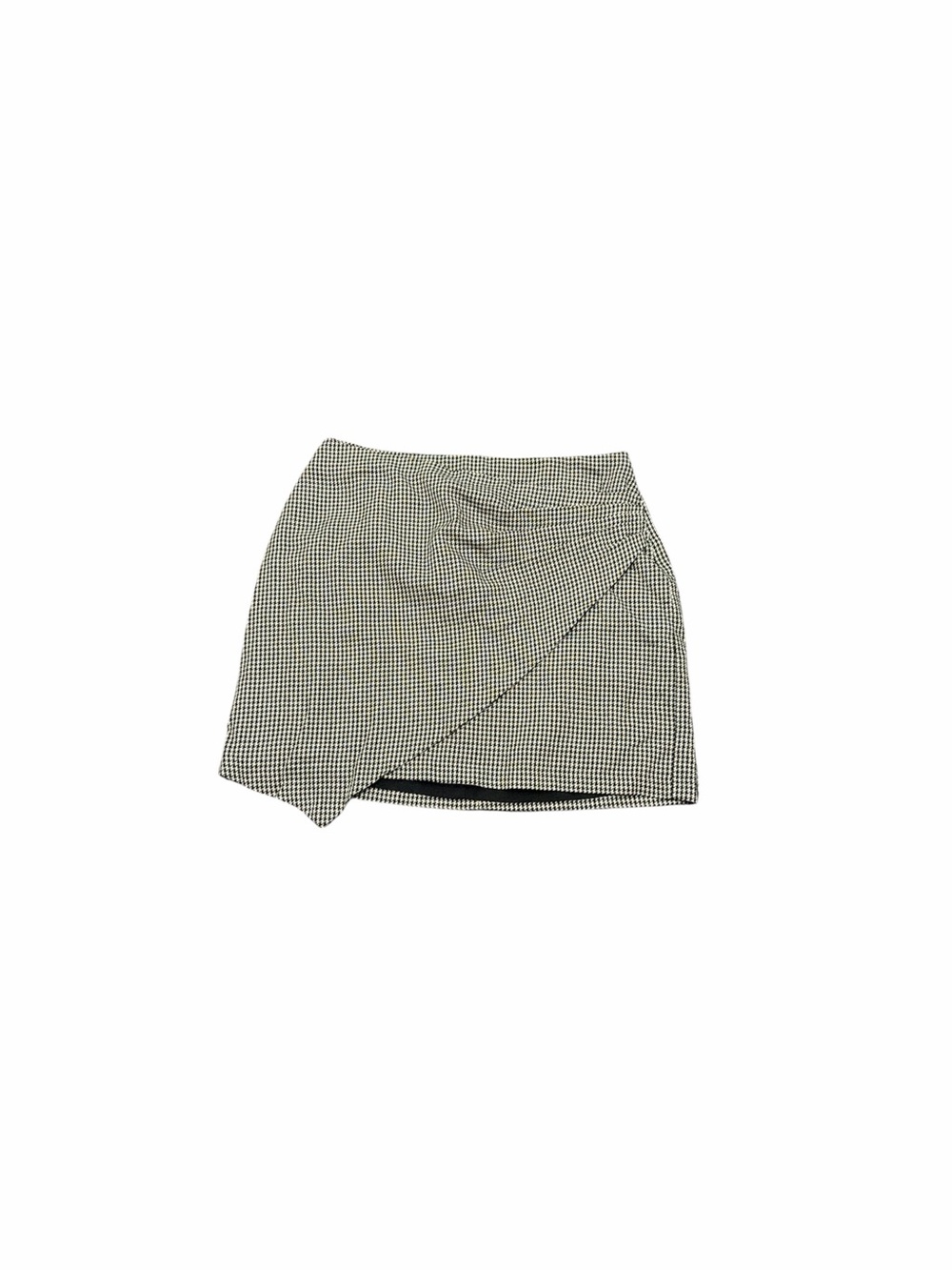NINE WEST Houndstooth Wrap Mini Skirt